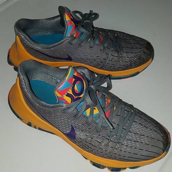 bright colored tennis shoes